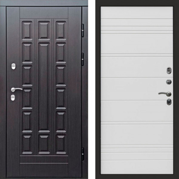 Входная дверь Termo-Door Премиум Винорит Виргиния Венге - Лучи White line