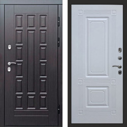 Входная дверь Termo-Door Премиум Винорит Виргиния Венге - Мадрид Белый софт