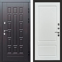 Входная дверь Termo-Door Премиум Винорит Виргиния Венге - Марсель Белый софт