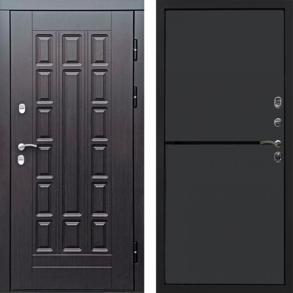 Входная дверь Termo-Door Премиум Винорит Виргиния Венге - Нео Графит