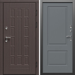 Входная дверь Termo-Door Премиум Винорит Виргиния Венге - Нео Классика Грей Софт