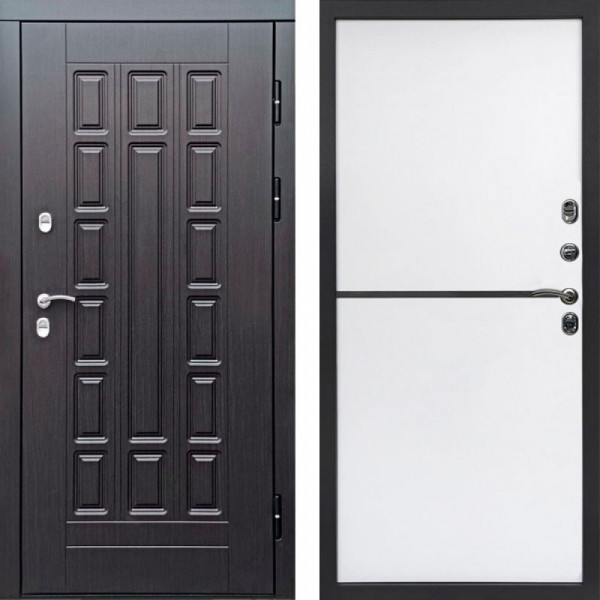 Входная дверь Termo-Door Премиум Винорит Виргиния Венге - Нео White