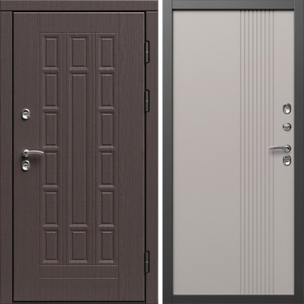 Входная дверь Termo-Door Премиум Винорит Виргиния Венге - Страйп Капучино