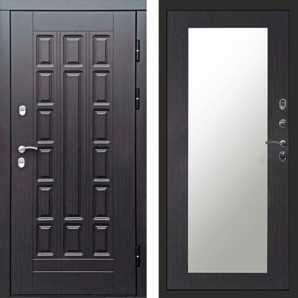 Входная дверь Termo-Door Премиум Винорит Виргиния Венге - Зеркало Триумф венге