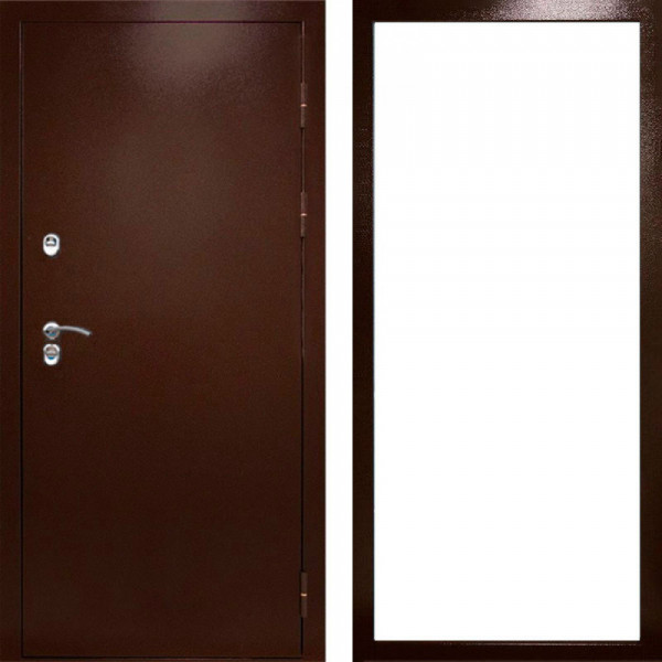 Входная дверь Termo-Door Сибирь Медь Антик - Без серии Орех премиум