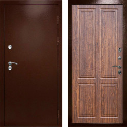 Входная дверь Termo-Door Сибирь Медь Антик - Без серии Орех стандарт