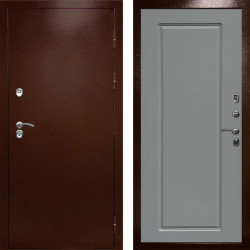 Входная дверь Termo-Door Сибирь Медь Антик - Гранд Grey софт