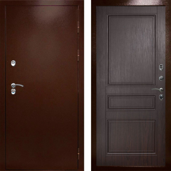 Входная дверь Termo-Door Сибирь Медь Антик - Классика венге