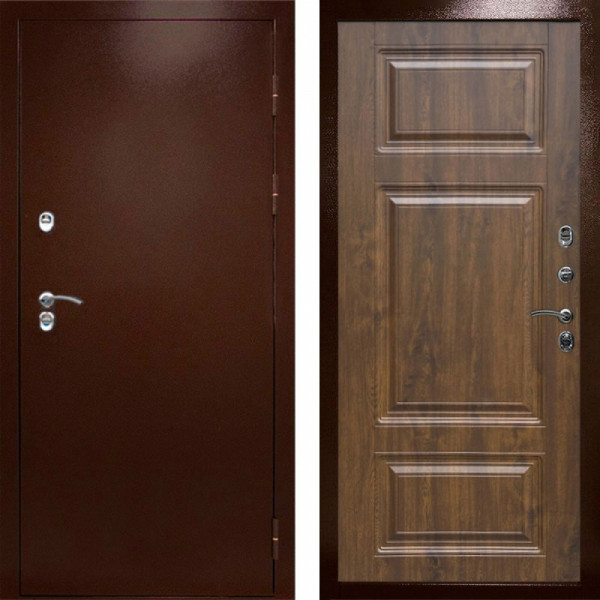 Входная дверь Termo-Door Сибирь Медь Антик - Лион Дуб