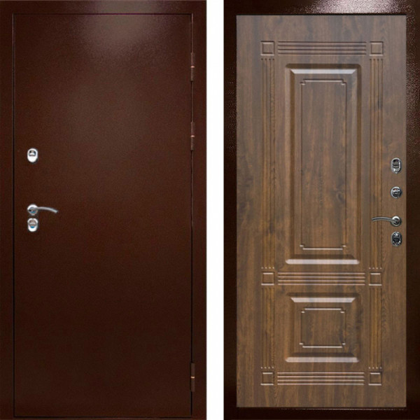 Входная дверь Termo-Door Сибирь Медь Антик - Мадрид Дуб