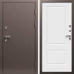 Входная дверь Termo-Door Сибирь Медь Антик - Нео Классика Белый Софт