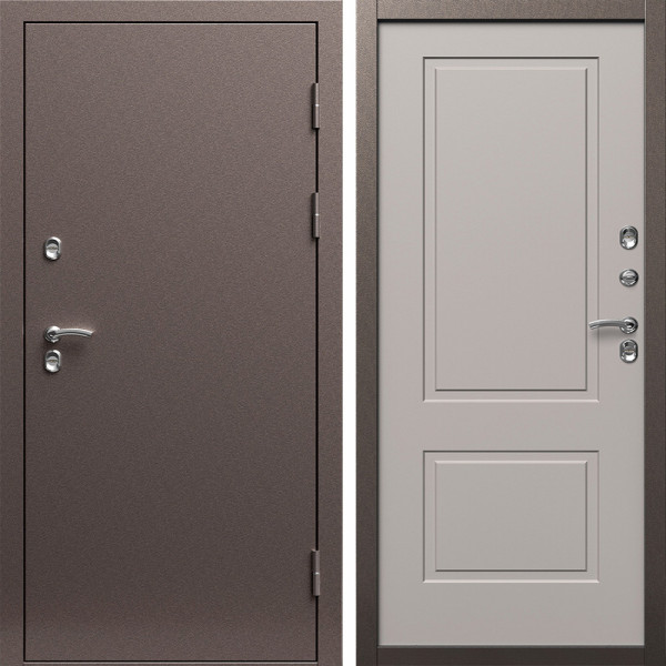 Входная дверь Termo-Door Сибирь Медь Антик - Нео Классика Капучино