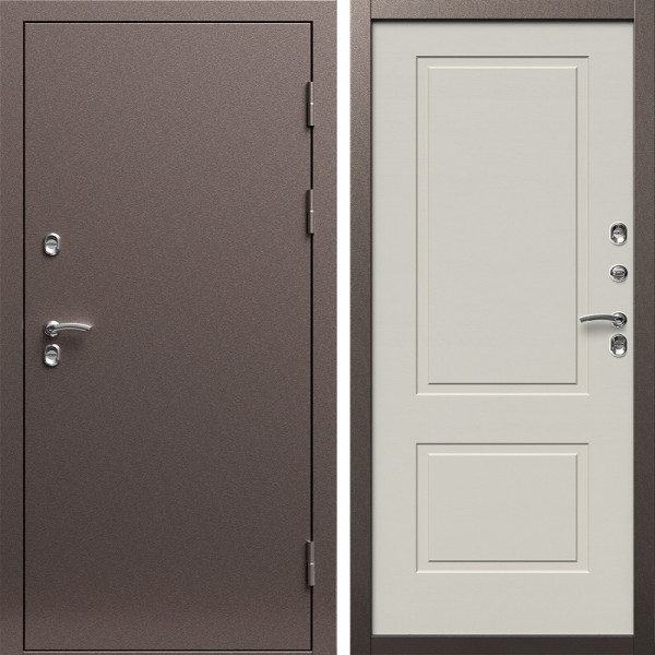 Входная дверь Termo-Door Сибирь Медь Антик - Нео Классика Слоновая Кость