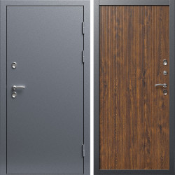 Входная дверь Termo-Door Сибирь Серебро Антик - Флэт Дуб