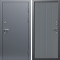 Входная дверь Termo-Door Сибирь Серебро Антик - Флэт Grey софт