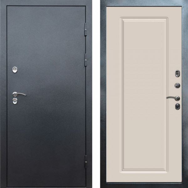 Входная дверь Termo-Door Сибирь Серебро Антик - Гранд Слоновая кость