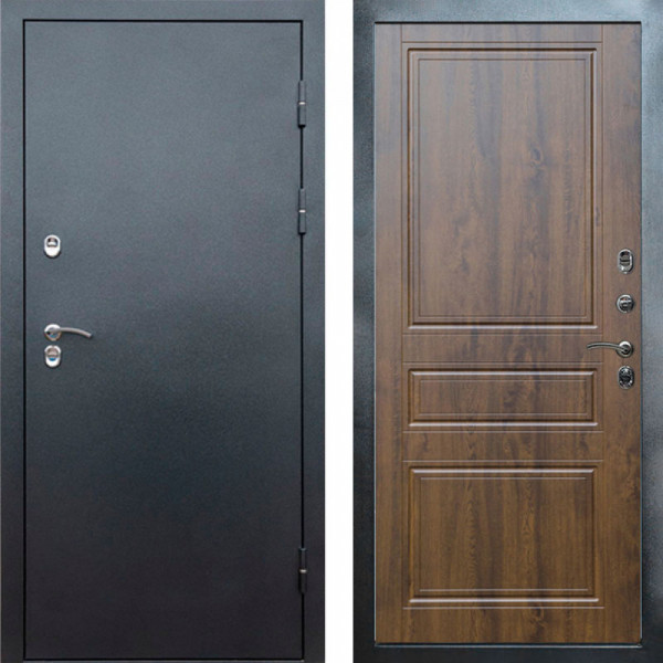 Входная дверь Termo-Door Сибирь Серебро Антик - Классика дуб