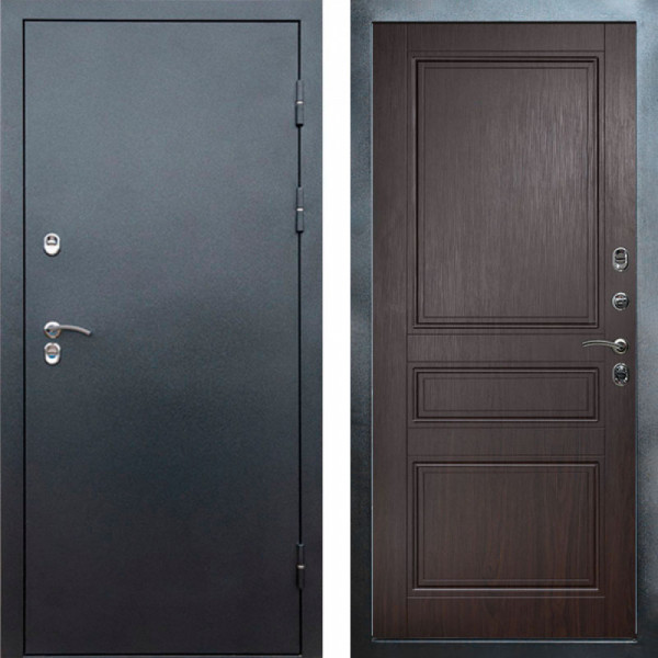 Входная дверь Termo-Door Сибирь Серебро Антик - Классика венге