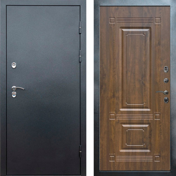 Входная дверь Termo-Door Сибирь Серебро Антик - Мадрид Дуб