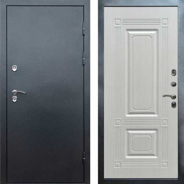 Входная дверь Termo-Door Сибирь Серебро Антик - Мадрид Лиственница