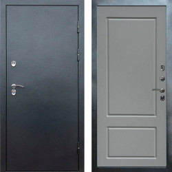 Входная дверь Termo-Door Сибирь Серебро Антик - Марсель Grey софт