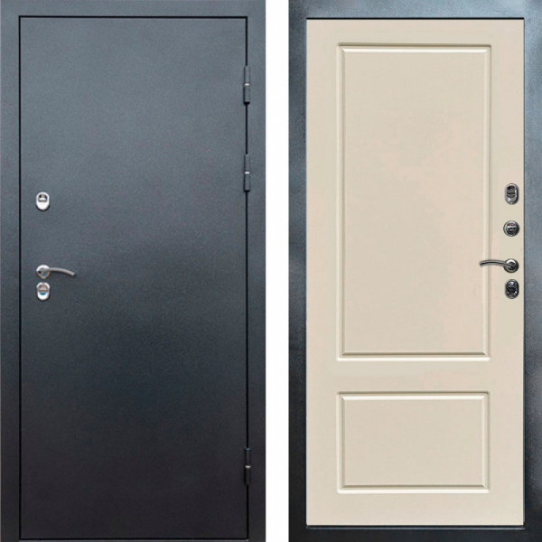 Входная дверь Termo-Door Сибирь Серебро Антик - Марсель Слоновая кость