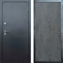 Входная дверь Termo-Door Сибирь Серебро Антик - Мастино Бетон темный