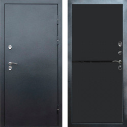 Входная дверь Termo-Door Сибирь Серебро Антик - Нео Black