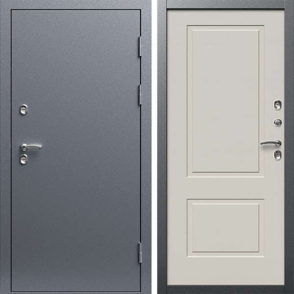 Входная дверь Termo-Door Сибирь Серебро Антик - Нео Классика Слоновая Кость