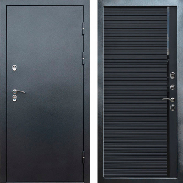 Входная дверь Termo-Door Сибирь Серебро Антик - Porte black