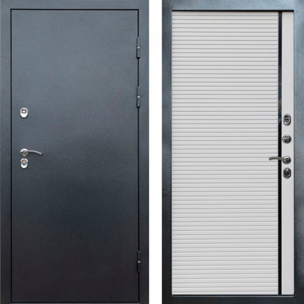 Входная дверь Termo-Door Сибирь Серебро Антик - Porte white