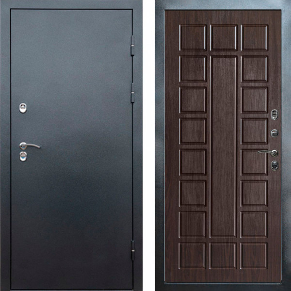 Входная дверь Termo-Door Сибирь Серебро Антик - Престиж венге