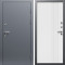 Входная дверь Termo-Door Сибирь Серебро Антик - Страйп Белый Софт