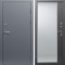 Входная дверь Termo-Door Сибирь Серебро Антик - Зеркало Фацет Черный кварц
