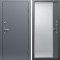 Входная дверь Termo-Door Сибирь Серебро Антик - Зеркало Фацет Grey софт