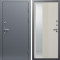 Входная дверь Termo-Door Сибирь Серебро Антик - Зеркало Люмис Соновая Кость
