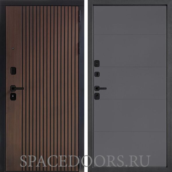 Входная Дверь Дверной континент ДК-17 Дуб кантри темный с патиной 649 Софт графит абсолют