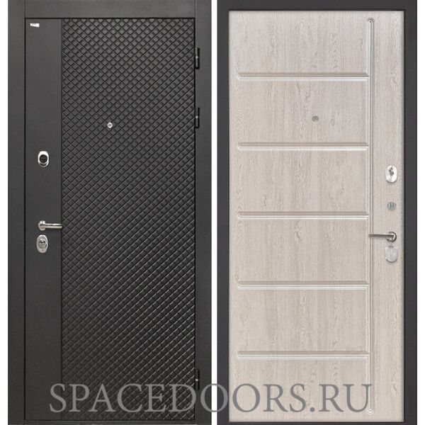 Входная дверь Интекрон Олимпия Black Сосна белая ФЛ-102