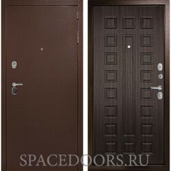 Входная дверь в квартиру Рубикон 3К Медный антик / ЭкоВенге