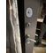 Входная дверь Лабиринт CLASSIC шагрень черная с Зеркалом Максимум - Софт Грей