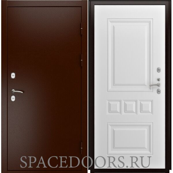 Входная дверь в квартиру Люксор Термо Аура ФЛ-608 винорит белый