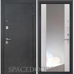 Входная дверь Интекрон Сенатор Лучи ФЛЗ-516 зеркало сосна белая