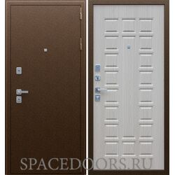 Входная металлическая дверь Спартак беленый дуб
