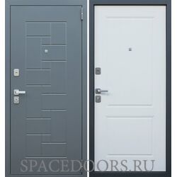 Входная дверь АСД Арсенал Муар серый Ясень белый снег