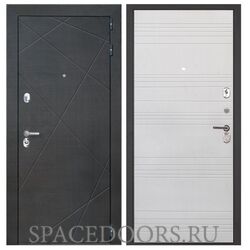 Входная дверь Интекрон СЕНАТОР Лучи Белый Ясень ФЛ-316