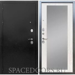 Входная дверь Троя 3К Зеркало Антик темное серебро Сосна белая