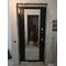 Входная дверь Лабиринт Бетон с зеркалом Максимум - Венге