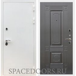 Входная дверь REX 5 белая шагрень ФЛ-2 венге 16 мм