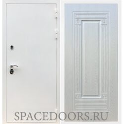 Входная дверь REX 5 белая шагрень ФЛ-4 ясень белый