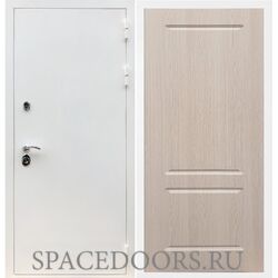 Входная дверь REX 5 белая шагрень ФЛ-117 беленый дуб